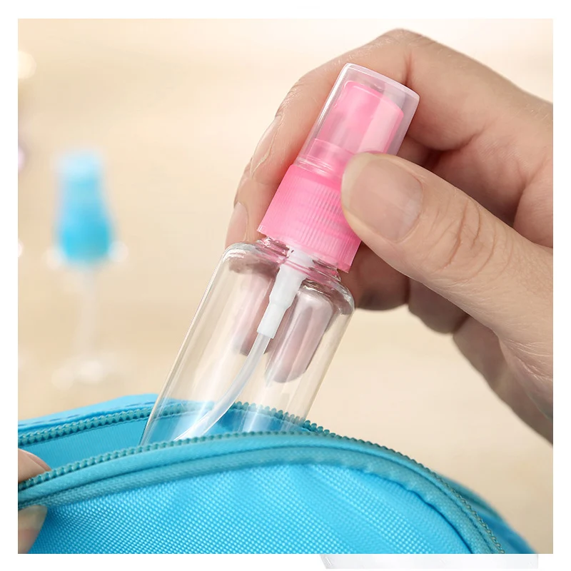ПЭТ маленькие 30 мл спрей бутылки парфюмерная Ручка косметика в отдельной