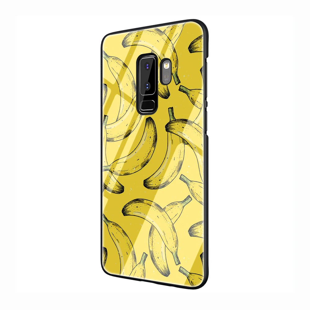 banana Tempered Glass Phone Cover Case for Samsung Galaxy S7 edge S8 9 10 Note 8 9 10 Plus A10 20 30 40 50 60 70 - Цвет: G7