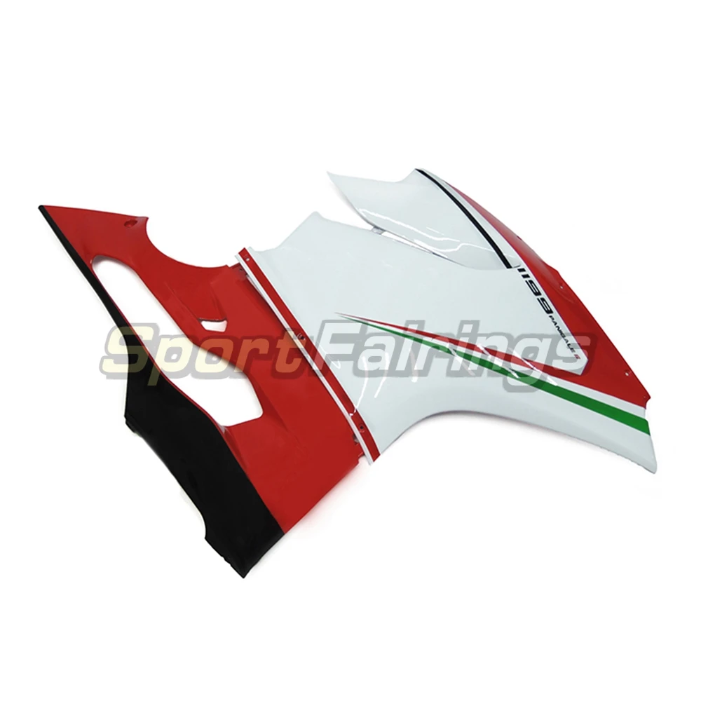 Обтекатель (спойлер) для Ducati 899 1199 1199s 12 13 2012 2013 пластик ABS триколор белый.|plastic