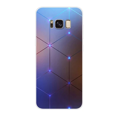 Soft Silicone TPU For Samsung Galaxy S8+ G9550 S8 plus Case Cover cartoon Painted Phone Back Protective Case S8plus G9550 shell - Цвет: A19