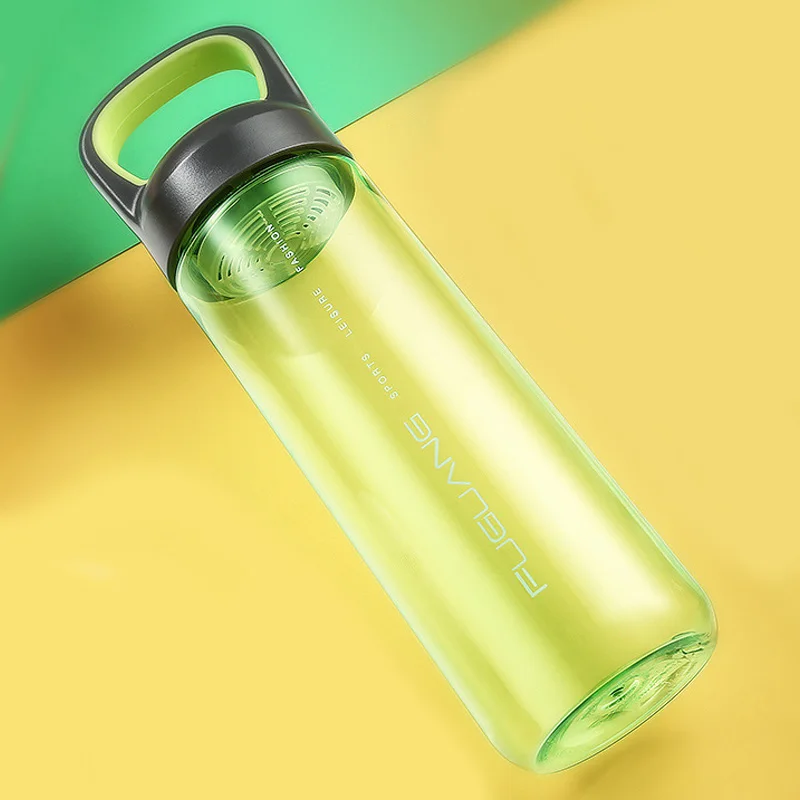700ml 4 Candy Color Transparent handgrip food grade plastic sports hiking portable tea infuser water bottle | Дом и сад