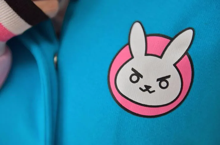 Аниме игры OW милый D. VA унисекс синий костюм для косплея пальто толстовка модная куртка