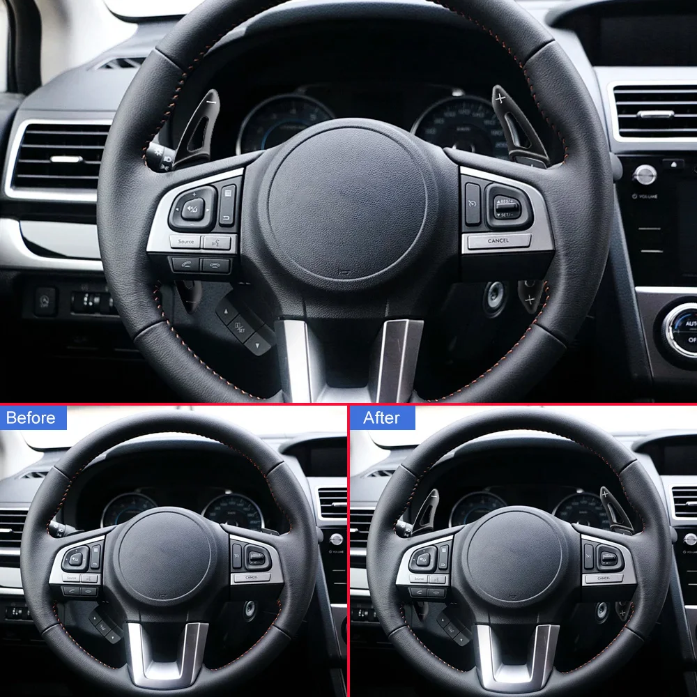 Рулевое колесо переключения передач черное весло Ex аксессуары для Subaru BRZ Forester SJ