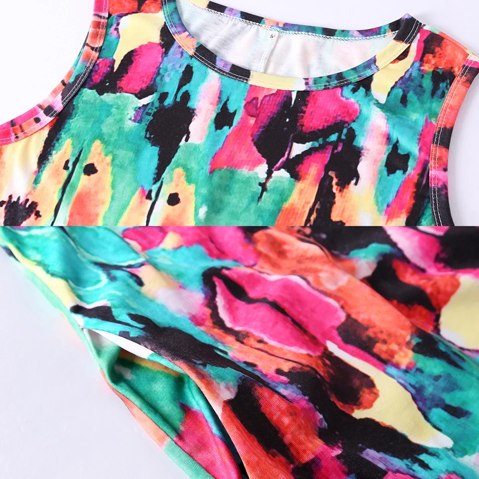 

A Line Dress With Pockets For Women Sleeveless Sukienka Fashion Beach African Print Dresses Robe Femme Ete 2021 Casual Sundress