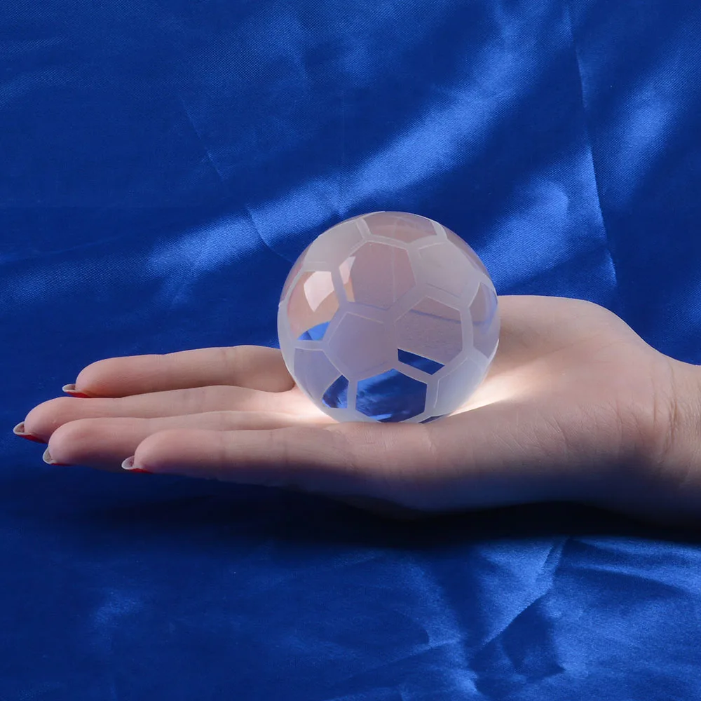 1 шт./лот хрустальный футбольный орнамент стеклянный шар украшение для домашнего