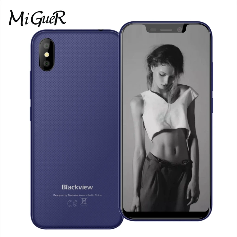 Blackview A30 смартфон с 5 5-дюймовым 19:9 четырёхъядерным процессором MT6580A ОЗУ 2 Гб ПЗУ 16