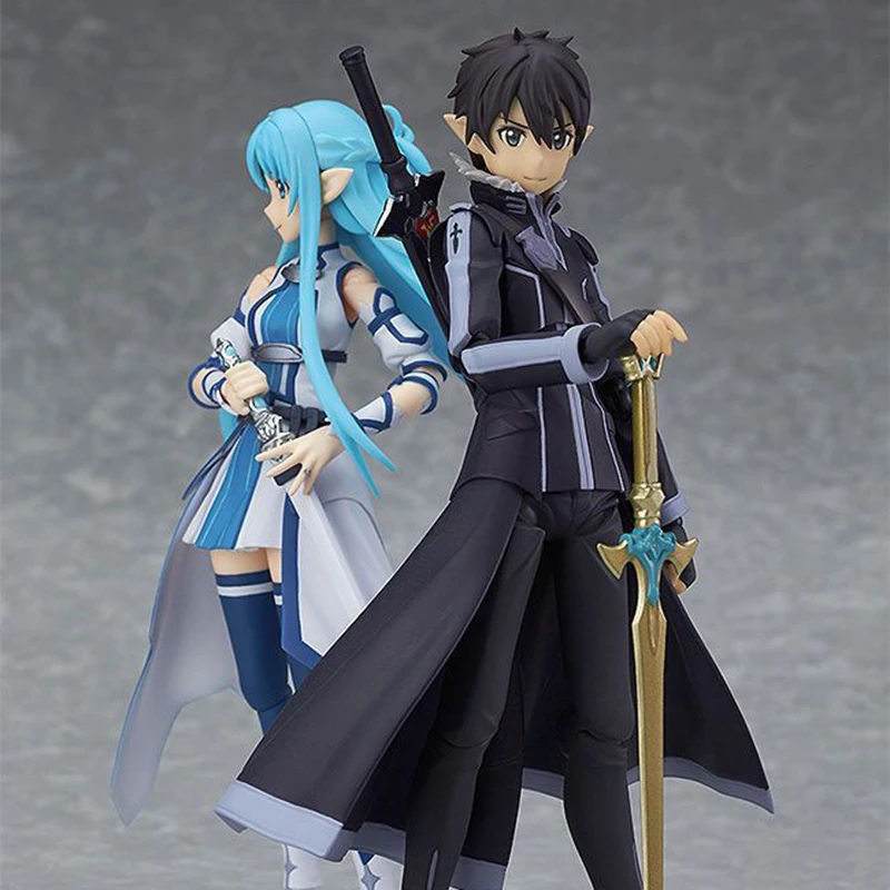 Apaffa 15 см эльф фехтовальщик Shino Kazuto Asuna фигурка игрушки Figma Sword Art Online Аниме ПВХ Коллекционная модель игрушки BN133