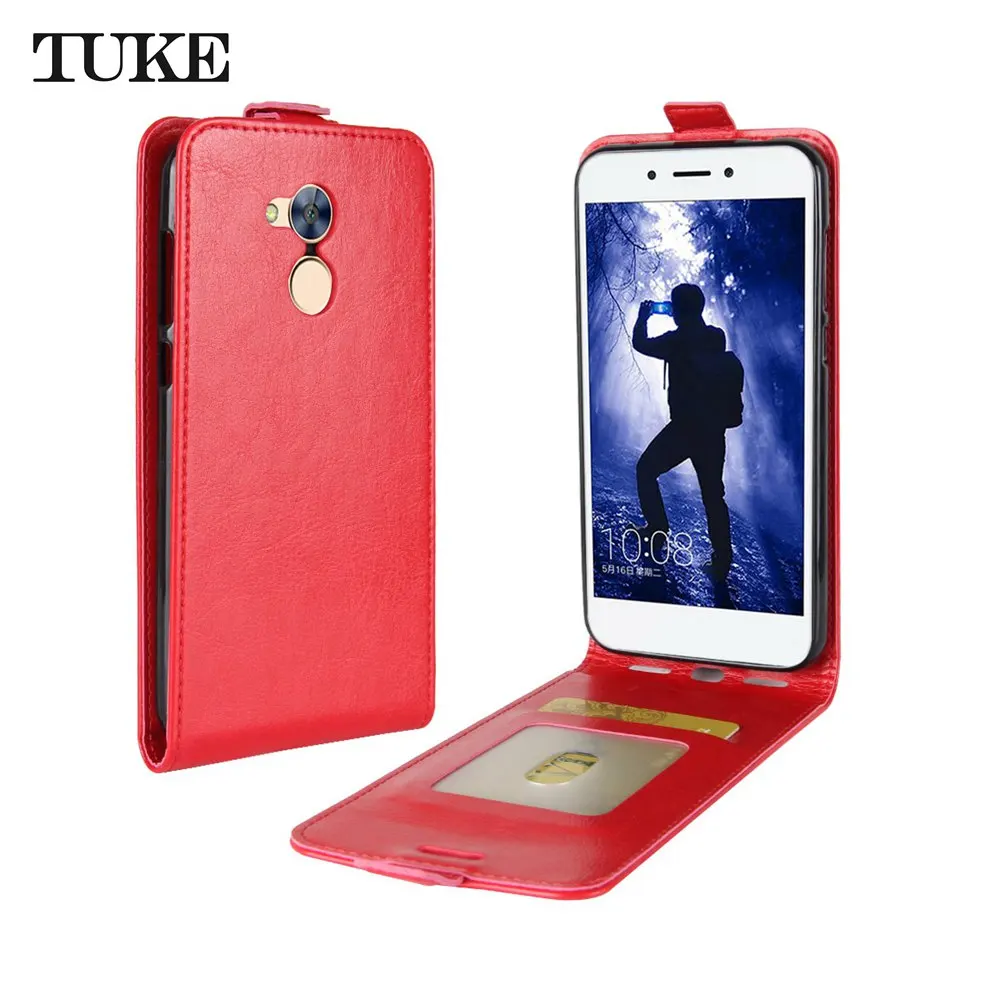 Чехол книжка TUKE Honor 6A из искусственной кожи в стиле ретро вертикальный