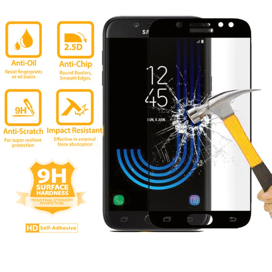 Защитное стекло закаленное для Samsung J5 2016/J5/J7/J3/J1 2016/J7/J5/J3 Pro/J1 Ace | Мобильные телефоны