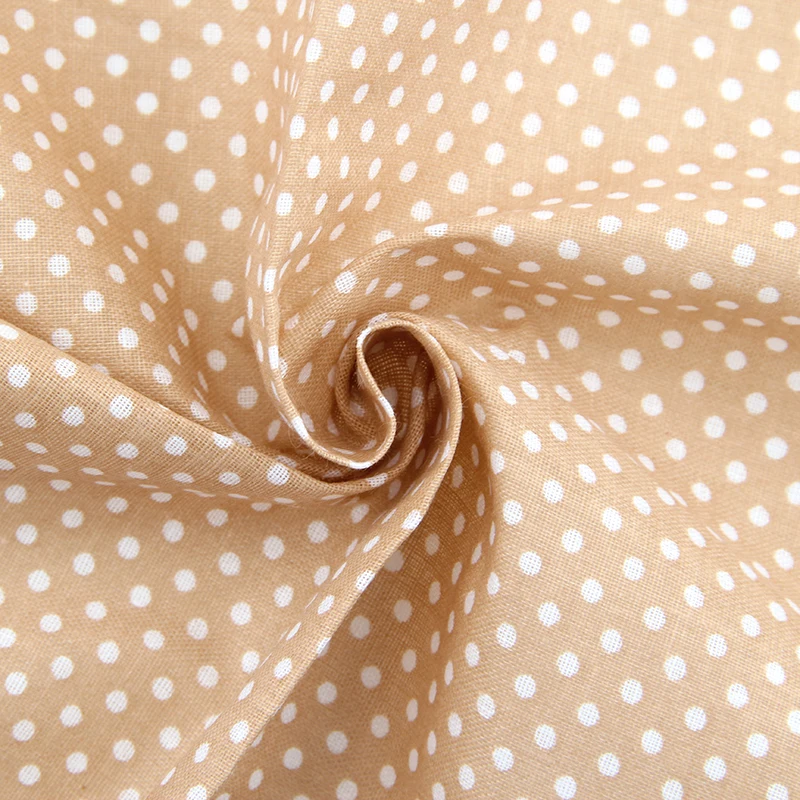 Кофе Цвет Цветочный Лоскутная плотная хлопок ткань швейный Текстиль Ткань для