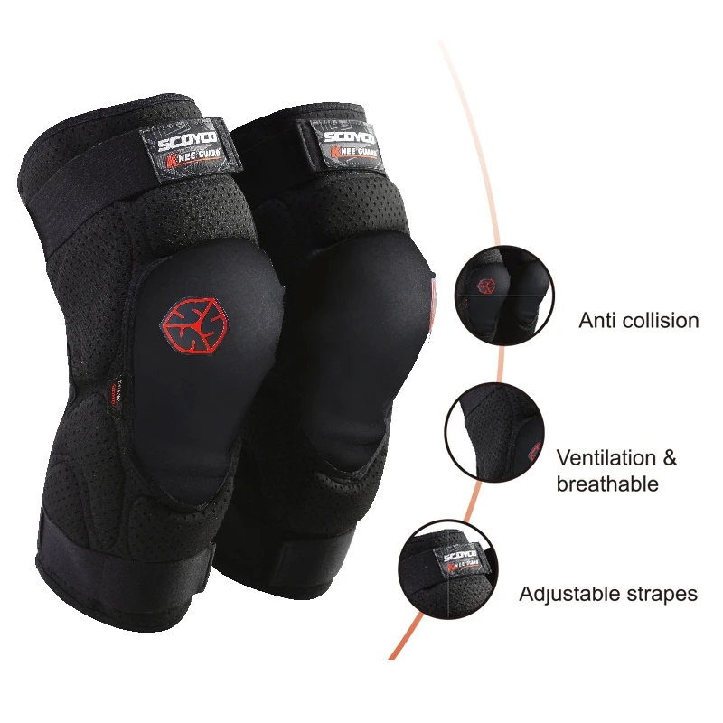 Наколенники SCOYCO 2 шт. регулируемые для спорта|protective gear|knee pads motoscoyco knee protector |