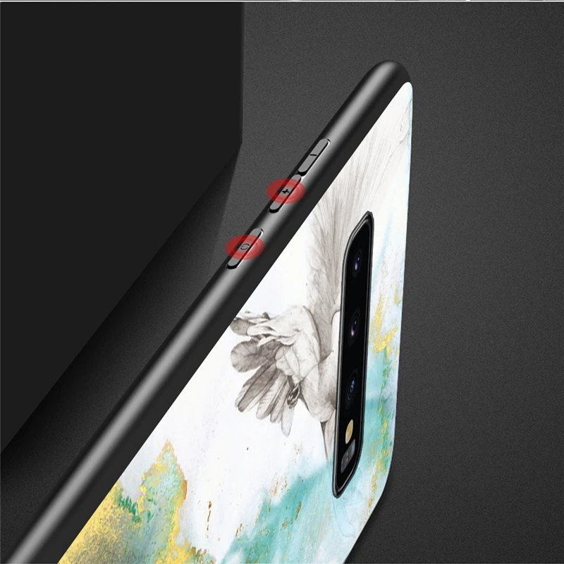 Роскошный Мраморный чехол из закаленного стекла для Samsung S10 Plus S8 S9 Note 8 9 A50 A750 A6 A7 A8 A9