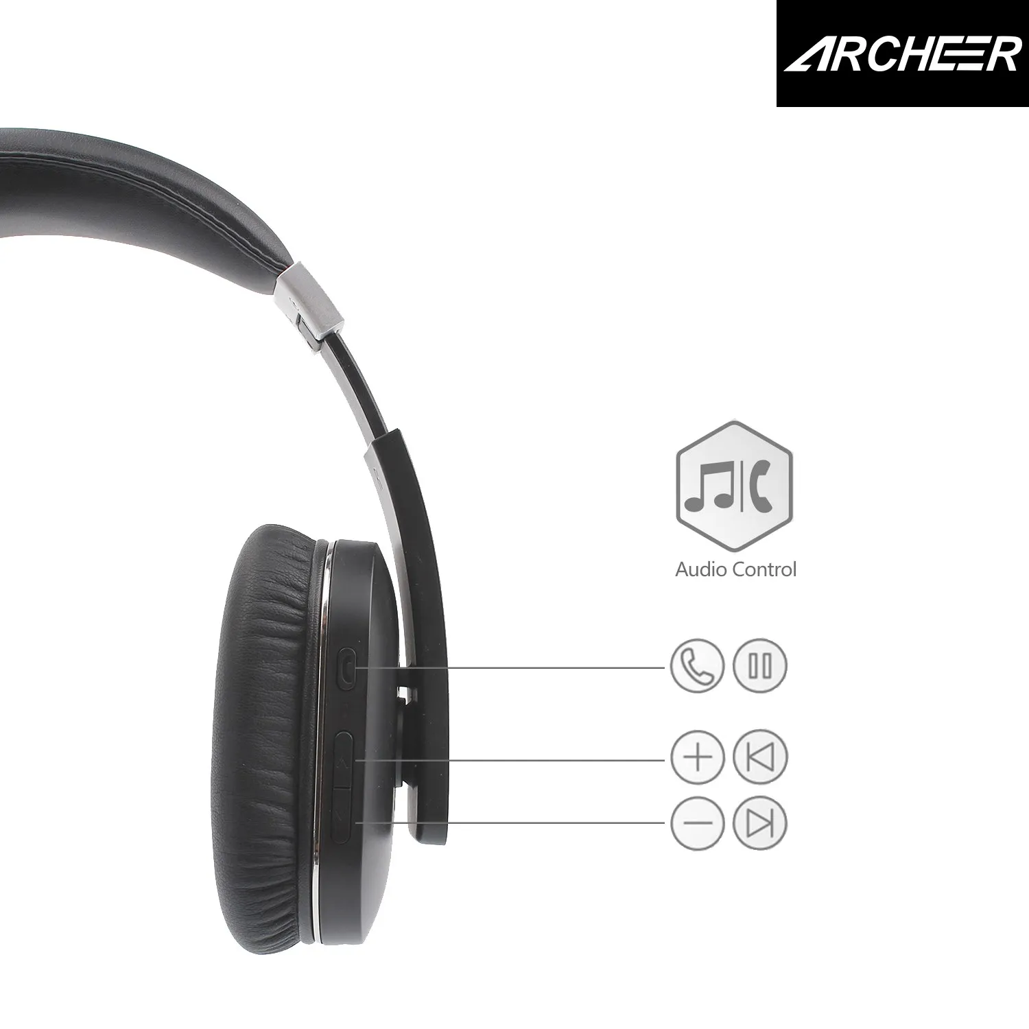 ARCHEER AH07 Складные bluetooth наушники беспроводные стерео с микрофоном мягкие амбушюры