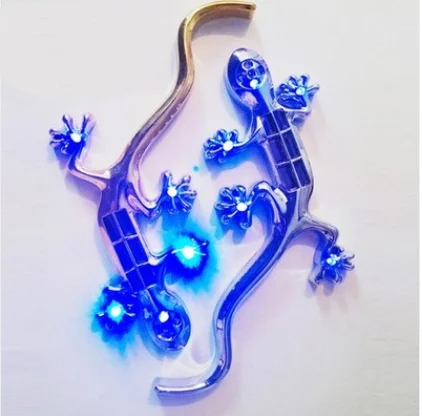 Автомобильная солнечная лампа gecko задняя сигнальная украшение автомобиля