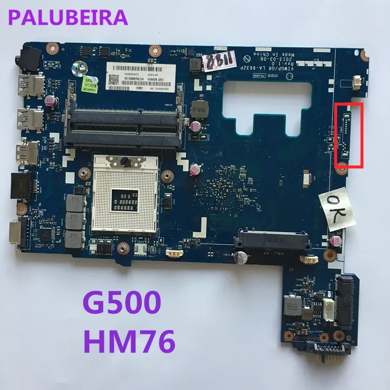 Материнская плата для ноутбука Lenovo G500 VIWGPGR LA 9632P HM76 SJL8E SLJ8C DDR3|Материнские платы| |