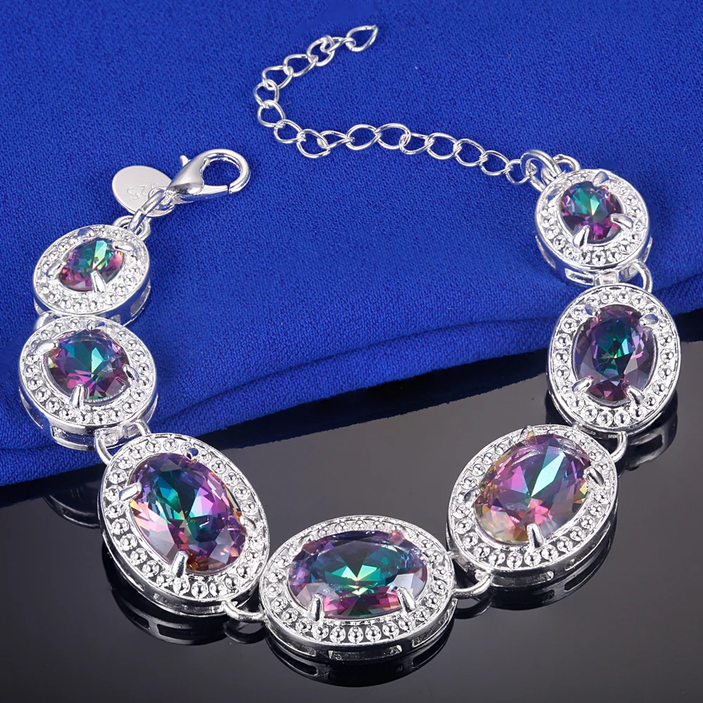 Женский браслет с серебряным покрытием на цепочке|bracelet words|dress furbracelet black |