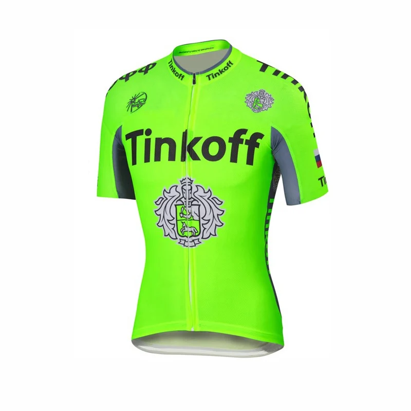 Новинка 2019 велосипедная одежда Tinkoff bank быстросохнущая майка Мужская Джерси с