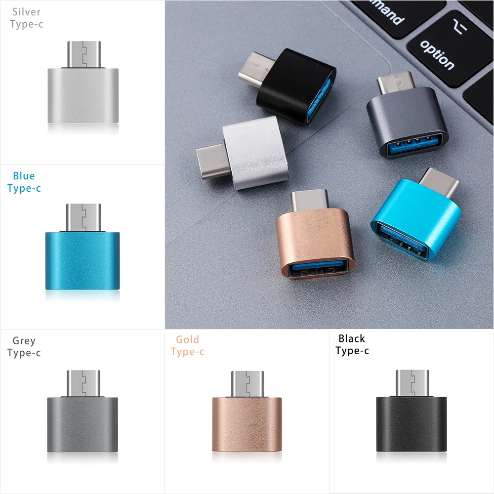 Новая мода 4 шт металлический USB-C type C к USB 3 0 Мужской женскому Адаптер конвертера OTG