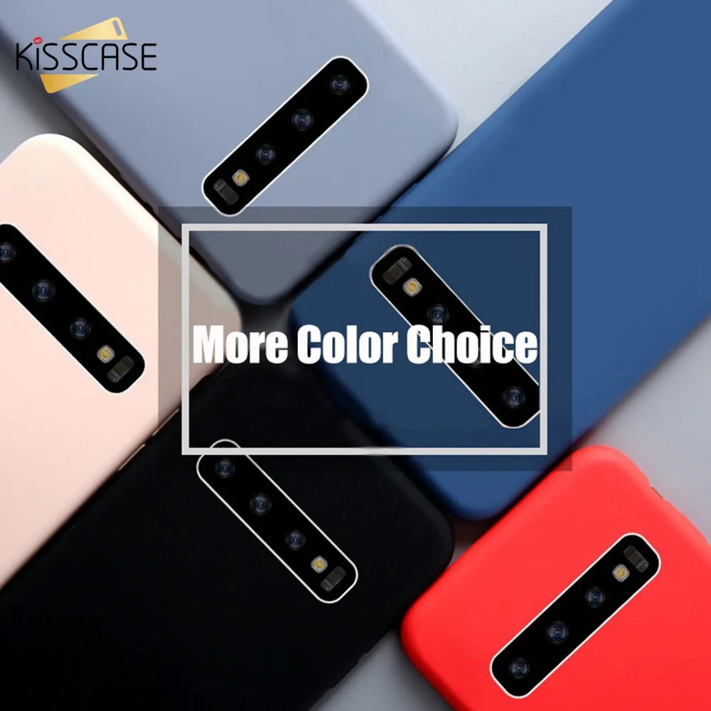 KISSCASE жидкий силиконовый противоударный чехол для телефона Samsung Galaxy S8 S9 S10 Lite Plus A50