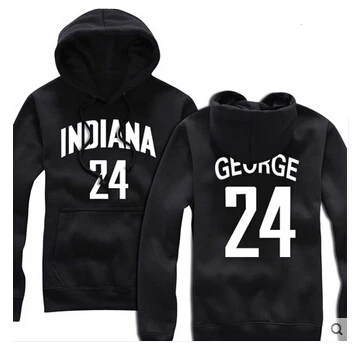 winter/autum basketball man hoodie Geoge zipper fleece hoodies black/red/blue | Мужская одежда