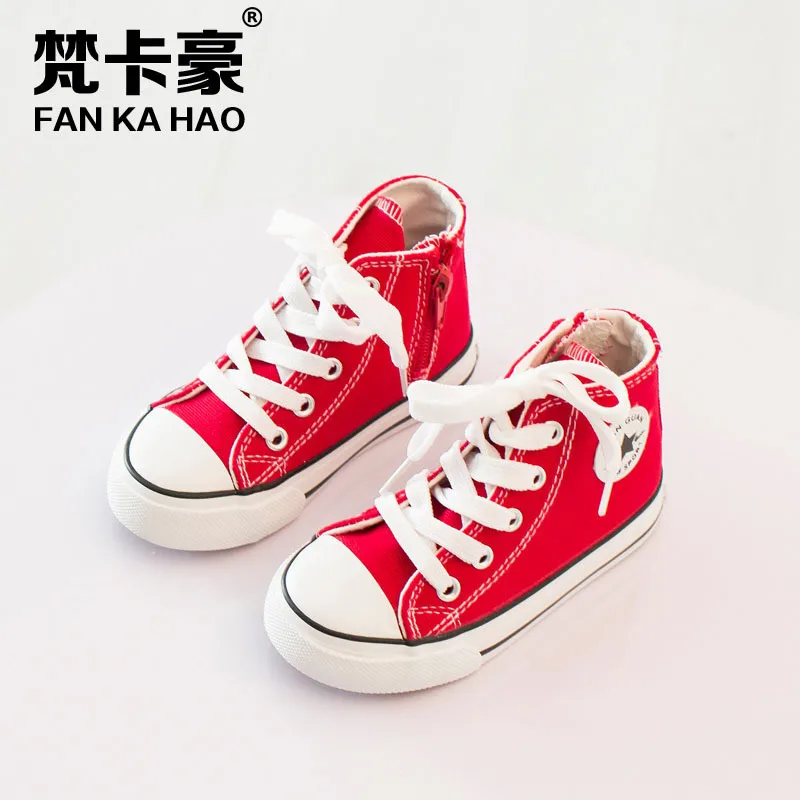 2016 классические детей дети мальчики холст кроссовки свободного покроя размер 25 -