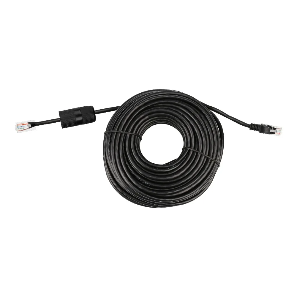 ESCAM 10 м 20 м 30 м 50 м cat RJ45 патч Открытый водонепроницаемый кабель Lan шнур сетевые кабели черный цвет для системы видеонаблюдения POE ip-камеры