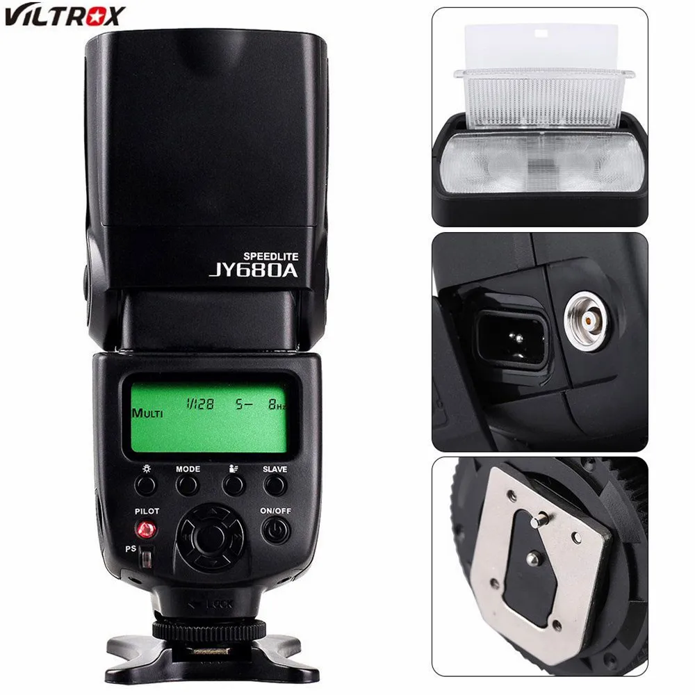 Viltrox JY-680A Универсальный мастер вспомогательной вспышки для Canon Nikon D7100 D3100 D90 D5300 D3200