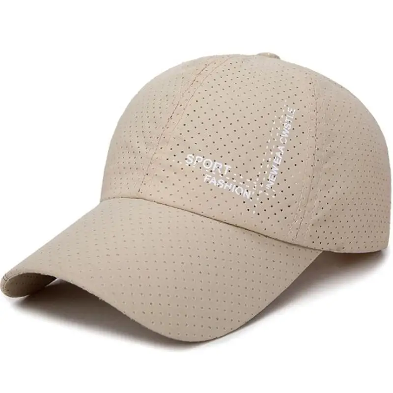 Летние сетчатые Дышащие Регулируемые Бейсболки для пар быстросохнущая Удобная