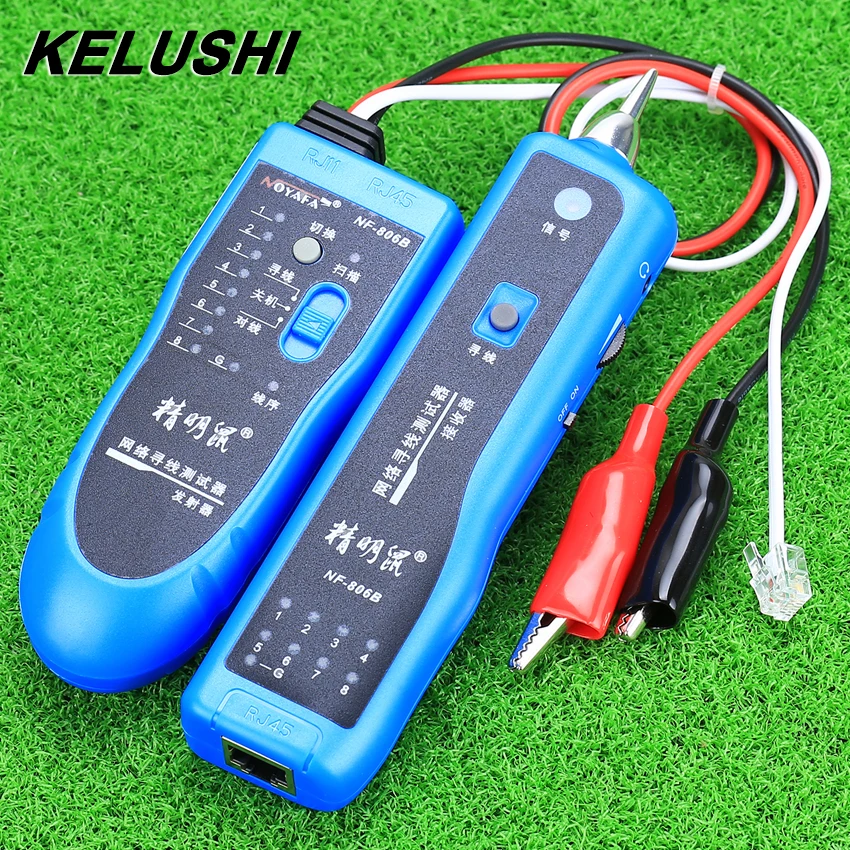 KELUSHI сетевой тестер инструмент кабель линия трекер телефон RJ11 RJ45 NF 806B Быстрая