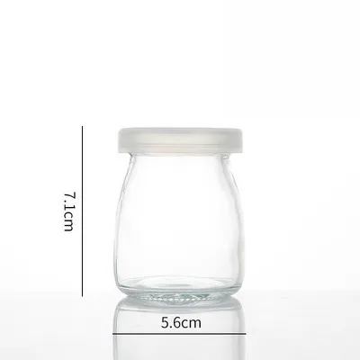 100ML 100/150/200 мл Стекло Варенье банок контейнер для хранения пудинг бутылка с крышкой конфеты йогурта желе мусс молочный чашки бутылка для хранения Кухня Jar - Цвет: 100ML