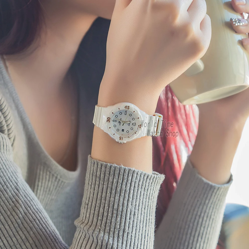 часы женские casio для дайвинга Set top brand люкс 100м Водонепроницаемые кварцевые