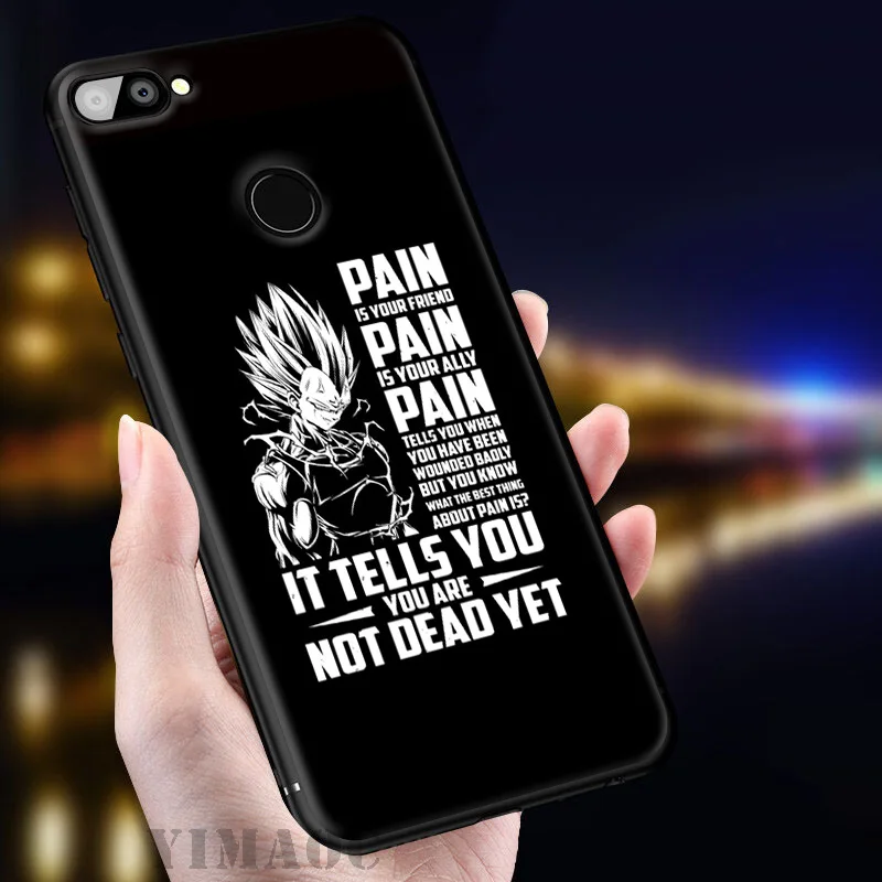 YIMAOC No Pain Gain Gym Soft Case for Huawei Honor View 20 10 8X 8 8C 6A 7A 7X 7C Lite Pro Y9 Y7 Y6 Prime 2018 2017 |