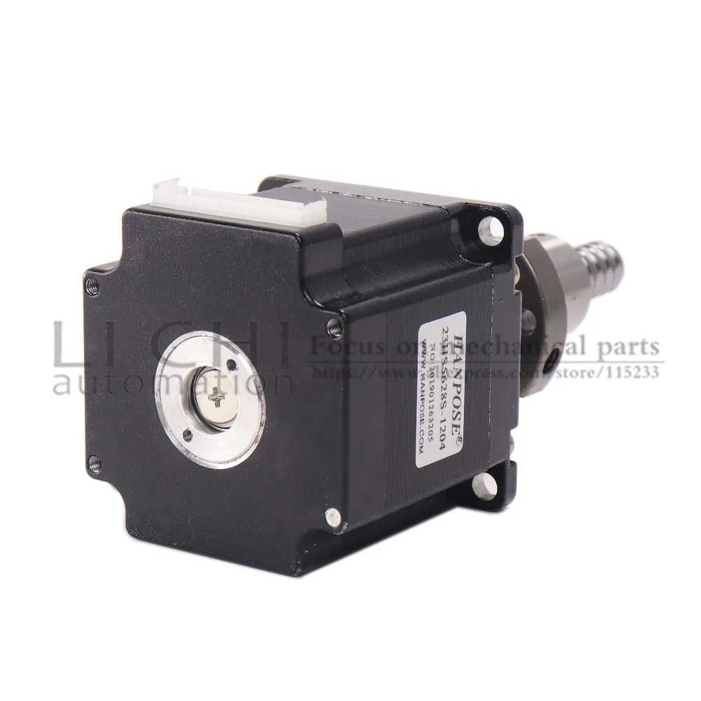 Nema 23 шаговый двигатель 150 мм 250 350 4 контактный 56 23hs5628S с шариковым винтом для