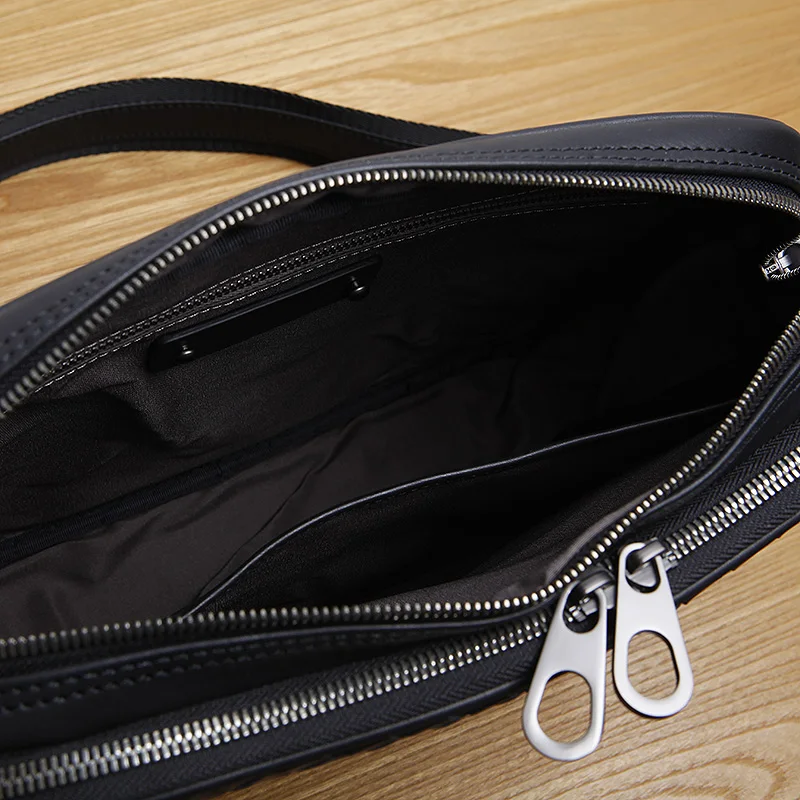 Сумка LANSPACE из натуральной кожи модная мужская сумка известного бренда через