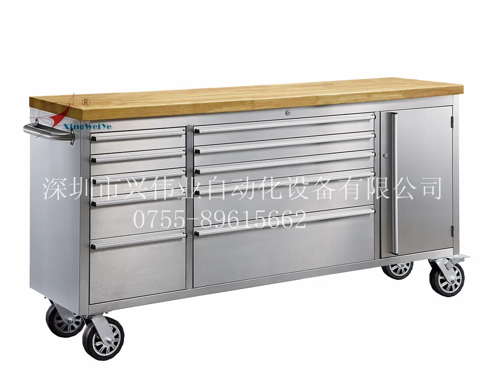 Free shipping Stainless steel material.10 drawers and a door mid-sized tool cart cabinet | Инструменты