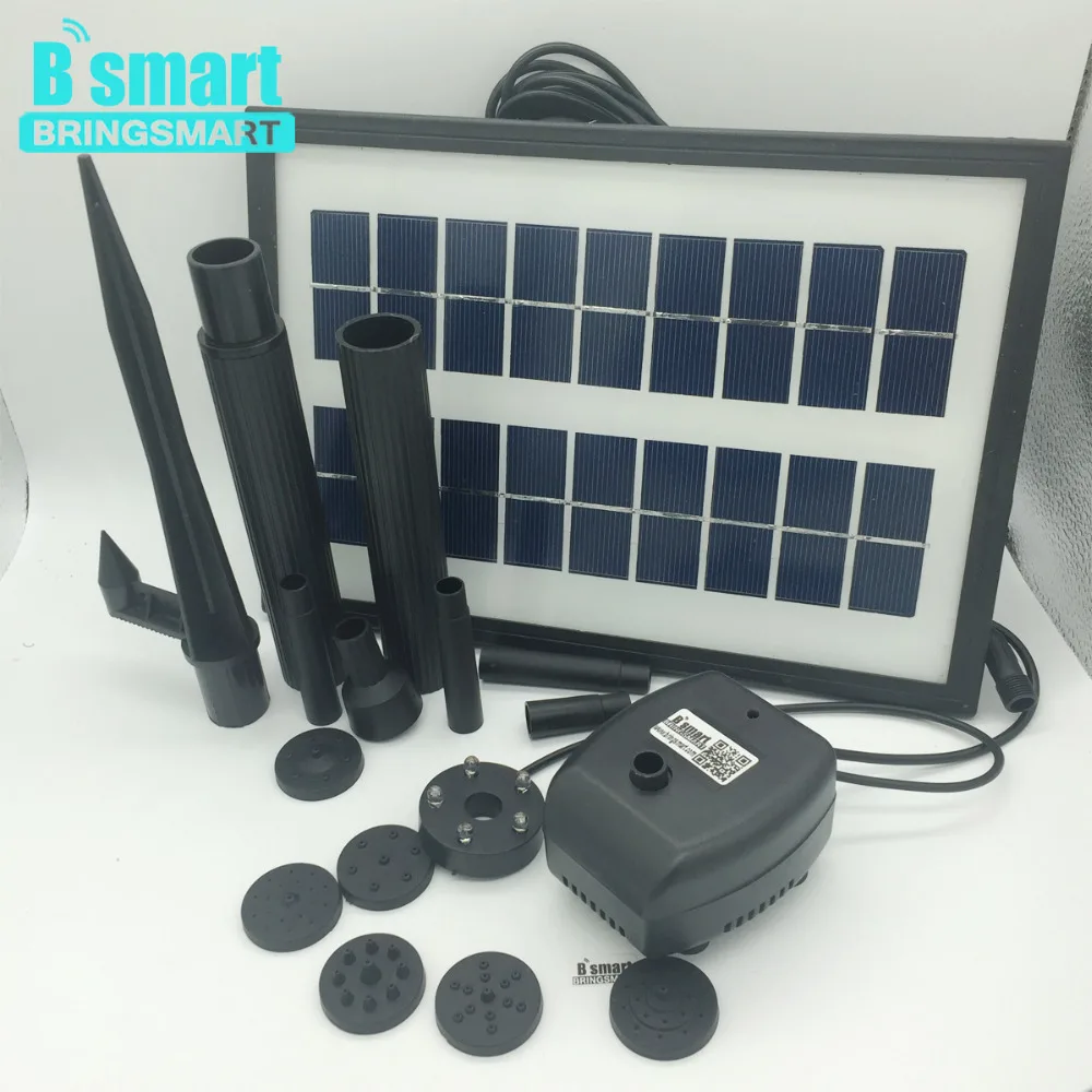 Bringsmart SR 170250DBL 3.6W фонтан постоянного тока 7 в с панелью солнечных батарей Комплект