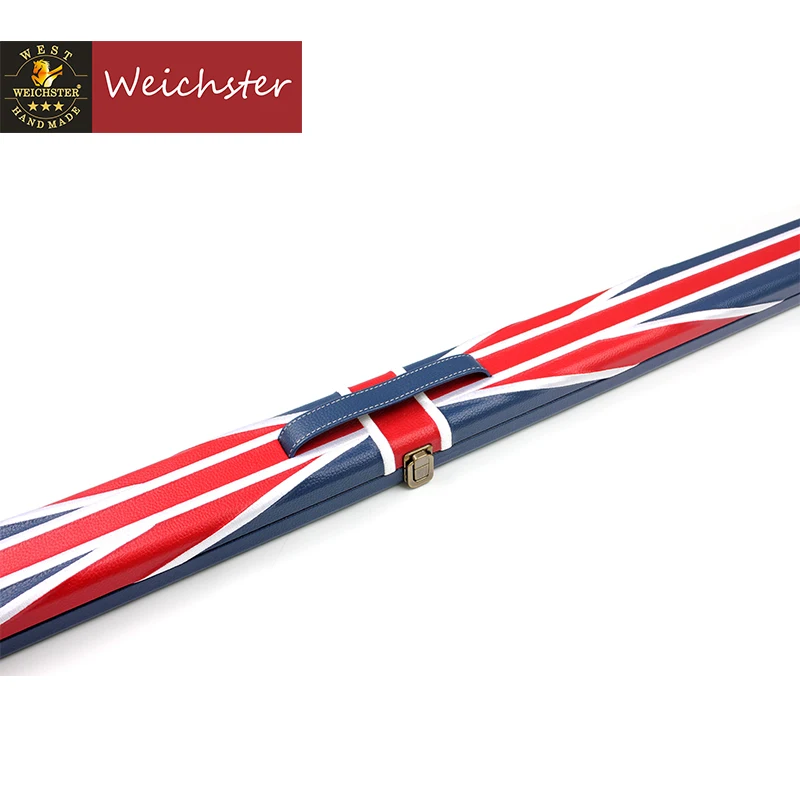 Weichster Роскошное Качество 3/4 флаг соединения Джек Дизайн снукер кий чехол с мелким