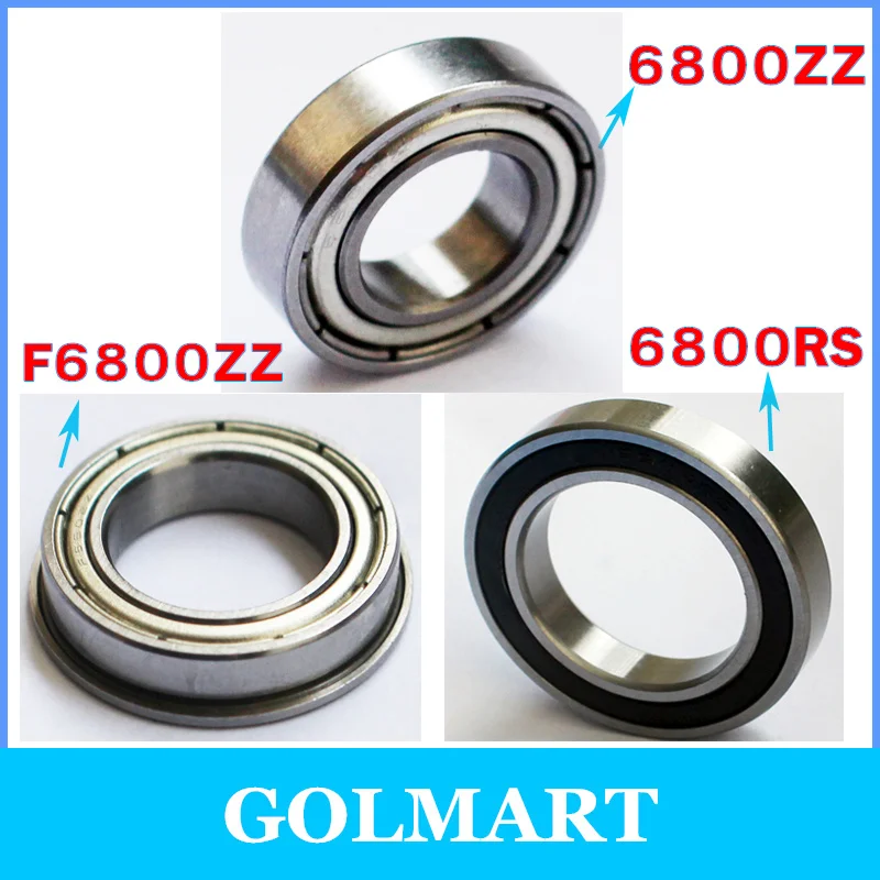 20 шт./лот фланец F68002Z 6800Z 61800Z 61800-2Z 10*19*5 мм 10x19x5 61800ZZ 6800ZZ S6800RS шарикоподшипник из