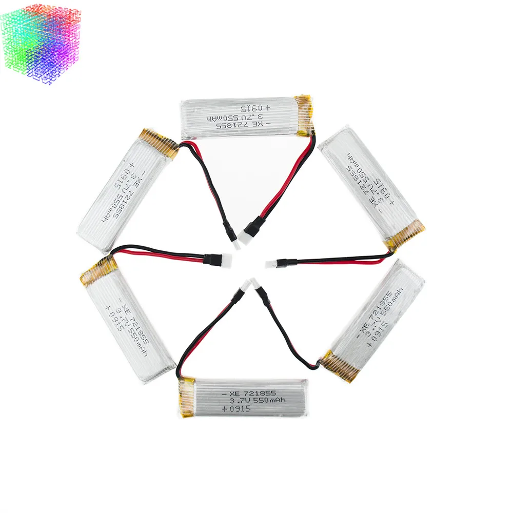 6 шт. Q282G JJRC H37 3 7 в 550 мАч Lipo батарея Wltoys V977 V930 V988 зарядное устройство для батарей