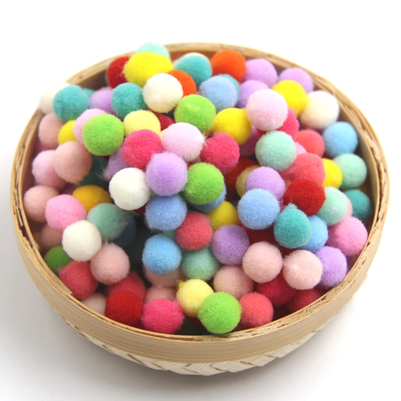 100PCS Size 15-18MM Multi Color Pompoms Soft Pom Poms Balls DIY Craft Home Garden&ampWedding Decoration&ampSewing Accessories Tools | Дом и