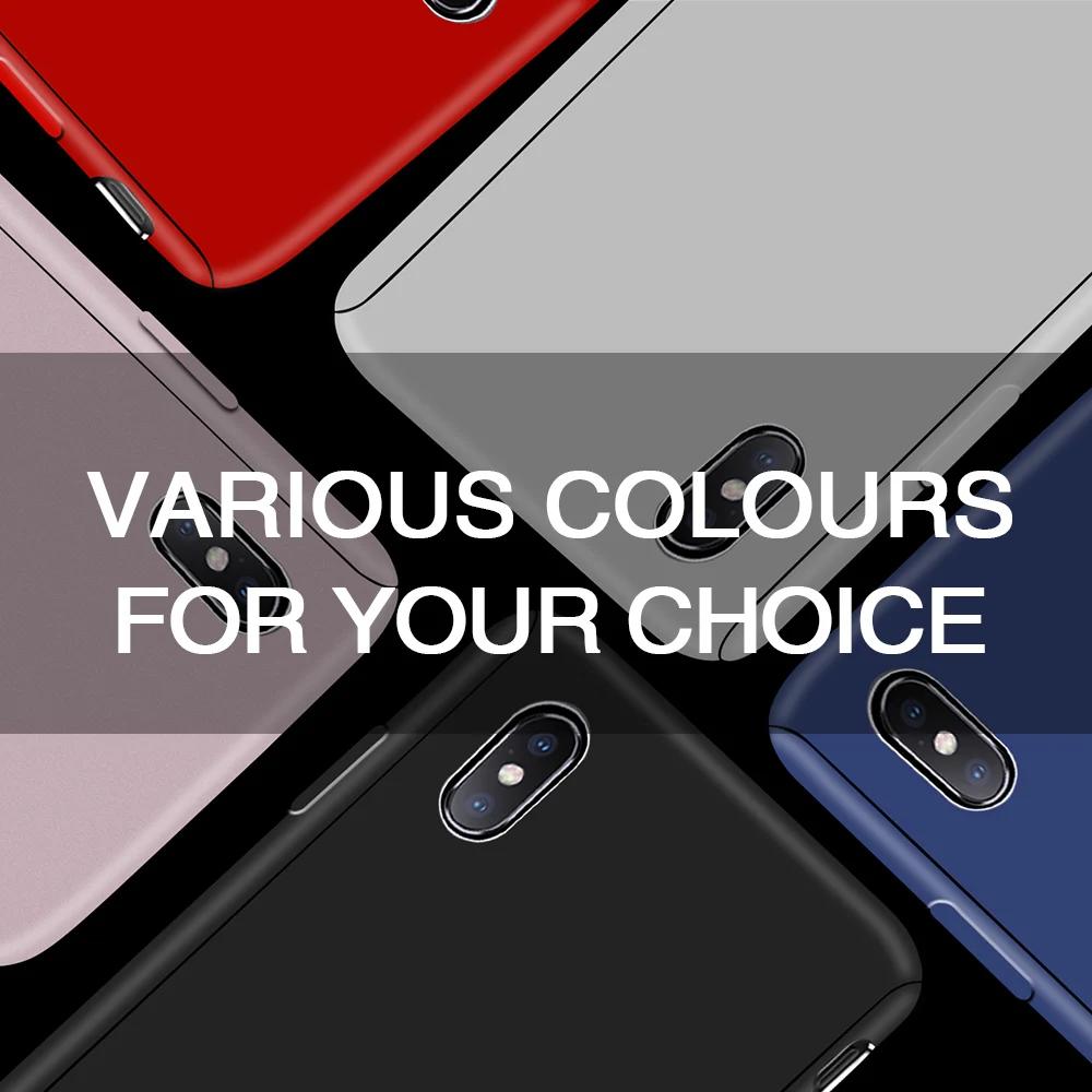 Luxury 360 Full Degree Cover Phone Case For iPhone 8 7 Plus 6 6s 5 5S SE X 10 XR Xs Max Shockproof Cases |