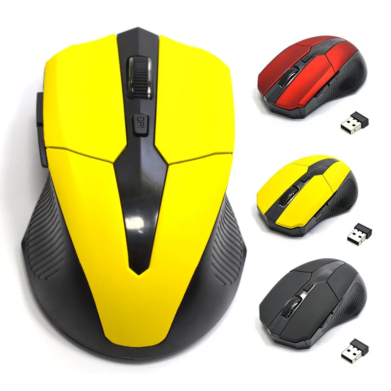 2 4G USB красный оптический Беспроводной Мышь 5 кнопок для компьютера ноутбука