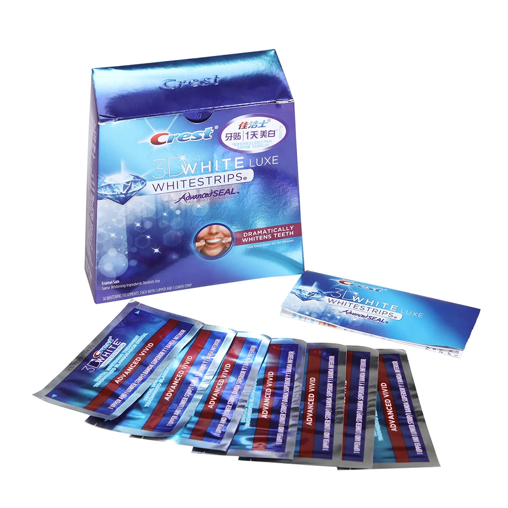 Оригинальный гребень отбеливание зубов 3D White LUXE Professional Effects зубные Whitestrips