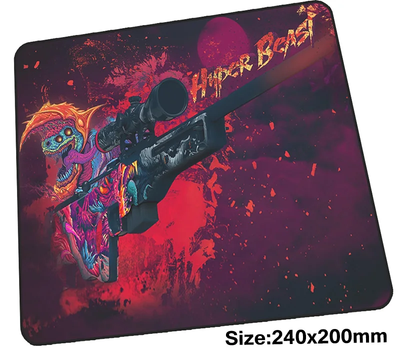 Cs go коврик для мыши геймер 240x200 мм notbook великолепный игровой большой мультяшный ПК