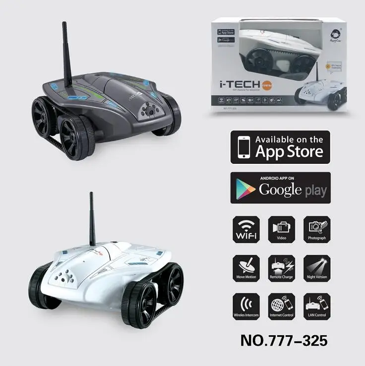 Бесплатная доставка 2015 Новый wifi контроллер rc игрушки с камерой Танк для iPhone/iPad/iPod