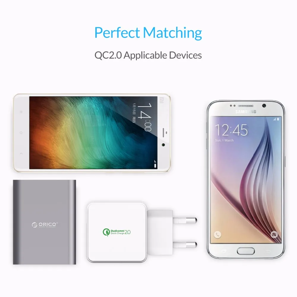 USB зарядное устройство ORICO для Samsung S5 S6 LG мобильный телефон с быстрой зарядкой 2 0