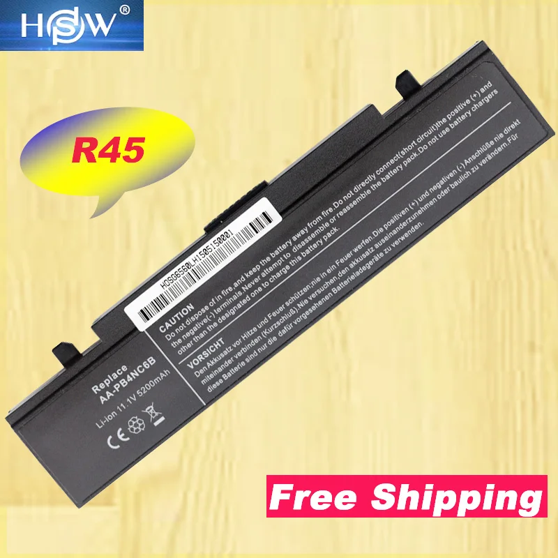 HSW Аккумулятор для ноутбука Samsung NP-R560 AA-PB2NC6B R60 R39 R40 R408 R41 R410 R45 R509 R510 R560 | Компьютеры и