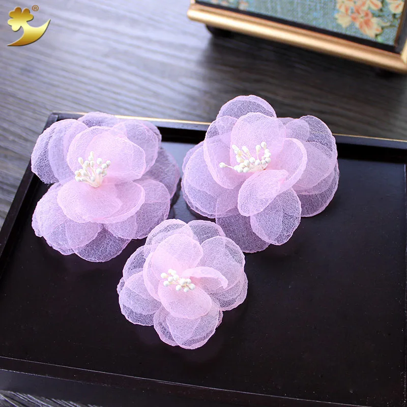 Маленькие заколки для волос с цветками для женщин, свадебные аксессуары, украшения, баретки-заколки для волос в виде простых цветочных украшений, выполненных вручную.