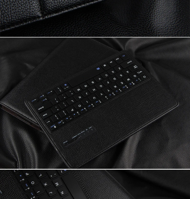 Для iPad 9,7 /5/6/Air 2/Pro 9,7 портфель Folio искусственная кожа Съемная bluetooth-клавиатура чехол+ подарок