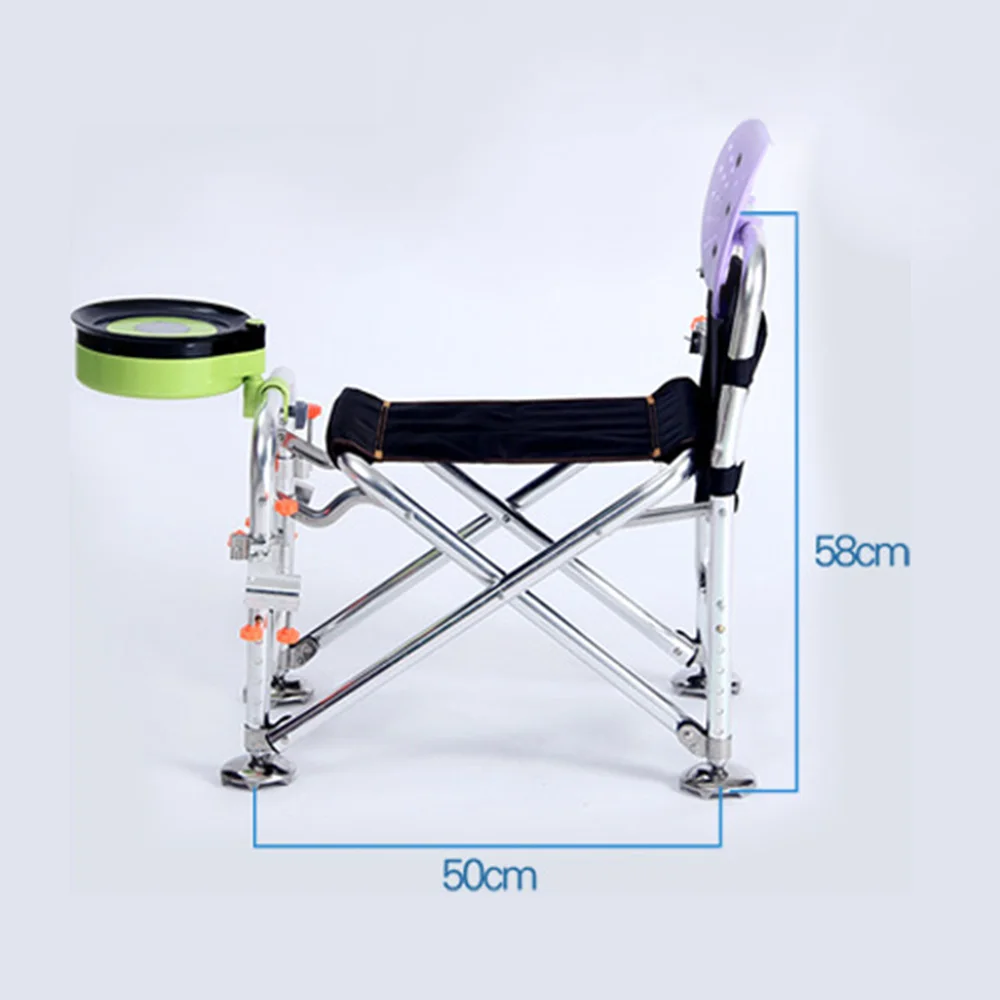 3 шт. Алюминий сплав складной Рыбная ловля стул Полный Магнитный приманки